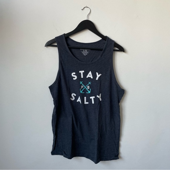 Stay Salty Muscle Tank Tee - Picture 2 of 4